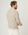 【Peregrine】Waffle Shawl Cardigan Skiddaw 稻桿色英國羊毛華夫格開襟衫