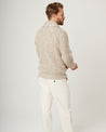 【Peregrine】Waffle Shawl Cardigan Skiddaw 稻桿色英國羊毛華夫格開襟衫