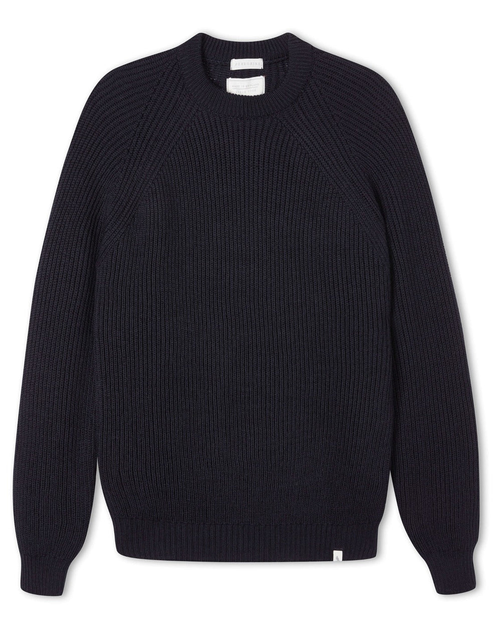 Peregrine Merino Wool Ford Crew Neck Sweater Navy