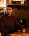 【Peregrine】Merino Wool Ford Crew Neck Sweater Shiraz 酒紅色美麗諾圓領粗針毛衣