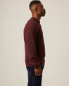 【Peregrine】Merino Wool Ford Crew Neck Sweater Shiraz 酒紅色美麗諾圓領粗針毛衣