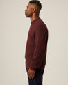 【Peregrine】Merino Wool Ford Crew Neck Sweater Shiraz 酒紅色美麗諾圓領粗針毛衣