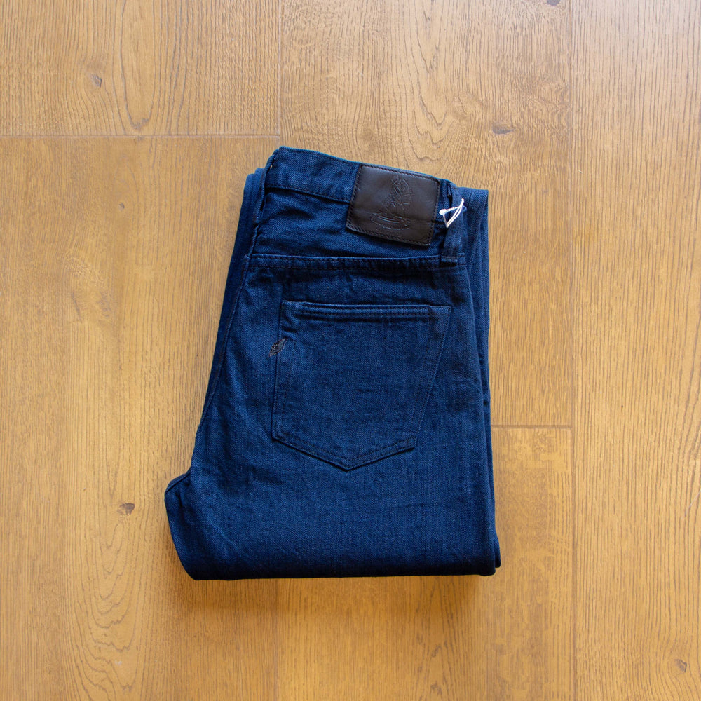 Pure Blue Japan OCE-003 14oz Oceanic Indigo x Black Regular Straight Jeans