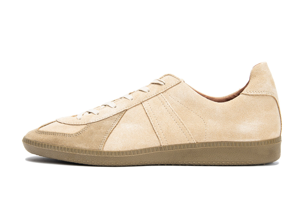 Reproduction of Found 1700S Beige Suede German Military Trainer