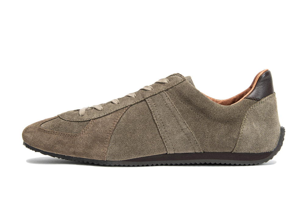 Reproduction of Found 1749S Dark Beige Suede German Military Trainer