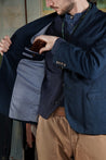 【Scarti-Lab】710 SM407 Cotton Linen Blend Suit Jacket 義製棉麻混紡藍染西裝外套