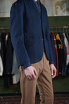 【Scarti-Lab】710 SM407 Cotton Linen Blend Suit Jacket 義製棉麻混紡藍染西裝外套