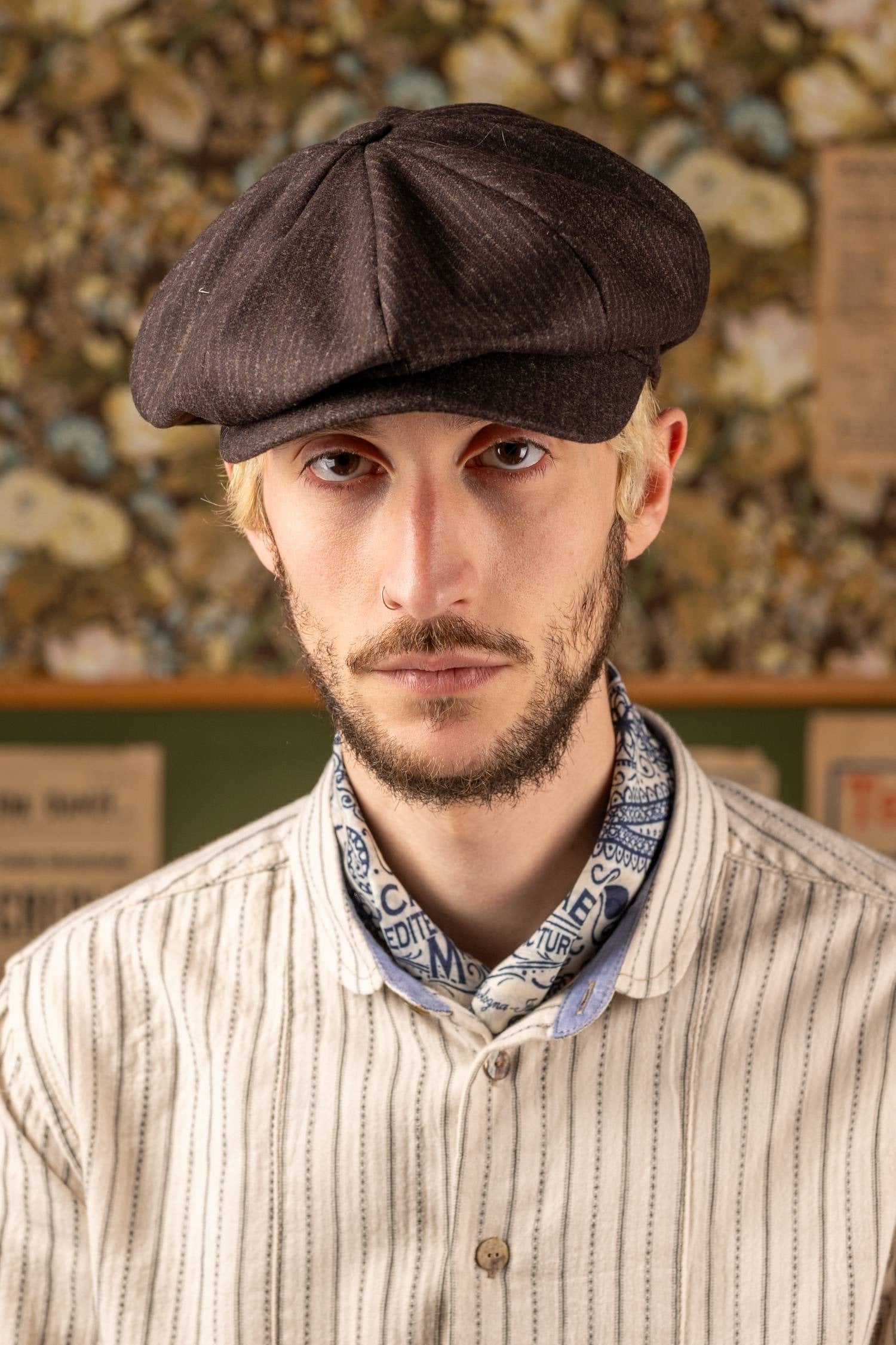 【1JINN STUDIO】Cat Paw Newsboy Hat Sterkowski JIMMY Leather Newsboy Cap Applejack Paper Boy