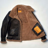 【Shangri-La Heritage】“Aviatore” B-3 Vintage Black Shearling Jacket