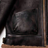 【Shangri-La Heritage】“Aviatore” B-3 Vintage Black Shearling Jacket
