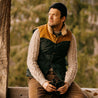 【Shangri-La Heritage】“Bivacco” Forest Green Western Down Vest 森林綠拚皮鵝絨背心