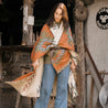 【Shangri-La Heritage】“Dakota” Rust Navajo Cotton Blanket