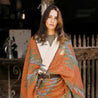 【Shangri-La Heritage】“Dakota” Rust Navajo Cotton Blanket