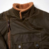 【Shangri-La Heritage】“Swedish” Army Green Motorcycle Waxed Canvas Jacket