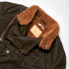 【Shangri-La Heritage】“Swedish” Army Green Motorcycle Waxed Canvas Jacket