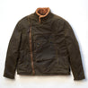 【Shangri-La Heritage】“Swedish” Army Green Motorcycle Waxed Canvas Jacket