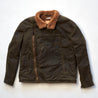 【Shangri-La Heritage】“Swedish” Army Green Motorcycle Waxed Canvas Jacket