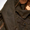 【Shangri-La Heritage】“Swedish” Army Green Motorcycle Waxed Canvas Jacket