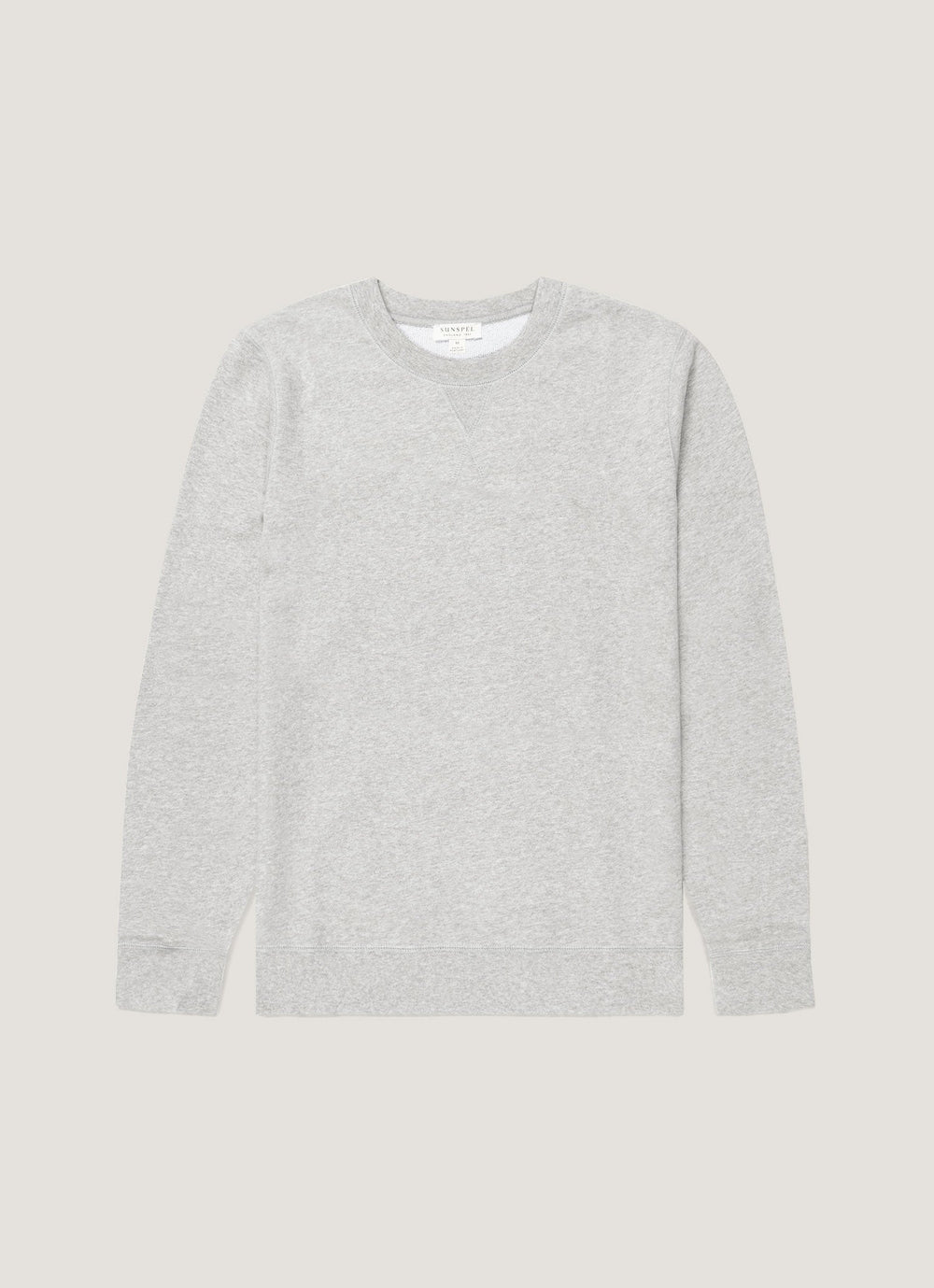 Sunspel Loopback Sweatshirt - Grey Melange