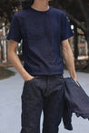 [TANUKI] Heavy Shinkai Deep Ocean Natural Indigo T-Shirt