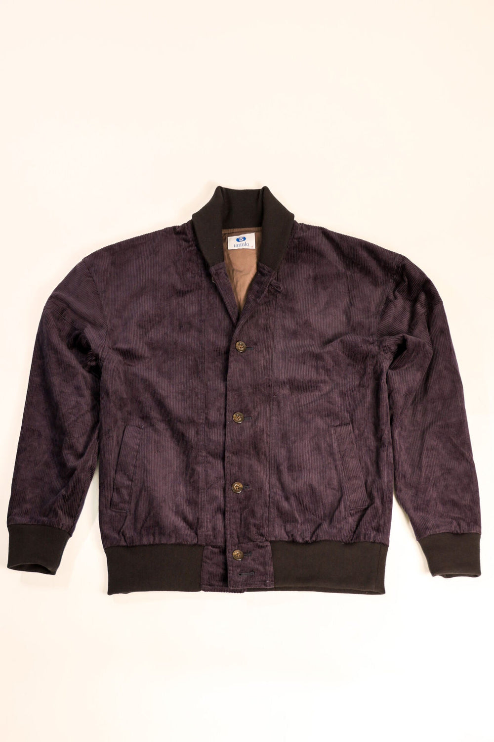 【TANUKI】Sazanami Corduroy Jacket Indigo TNK501SZA / 漣 3D立體剪裁 天然靛藍染燈芯絨 復古夾克
