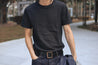 【TANUKI】Heavy Black T-shirt Night Sky Natural Sumi Ink Dye