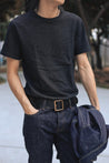 【TANUKI】Heavy Black T-shirt Night Sky Natural Sumi Ink Dye