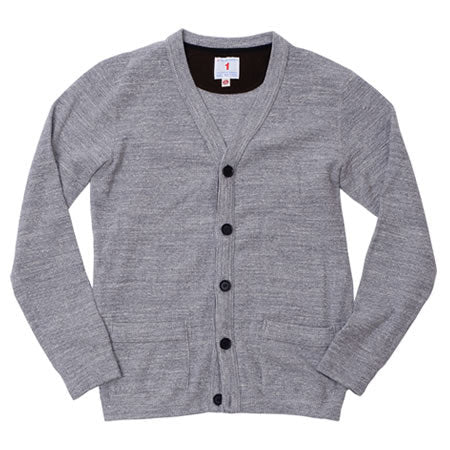 UES Single Rib Cardigan H. Gray