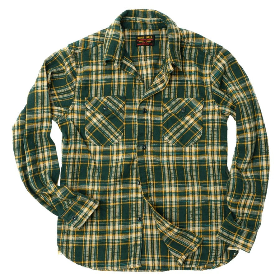 UES Slubby Flannel Shirt Green