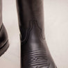 【Unmarked】Roper Boots Black with Western Stitching 