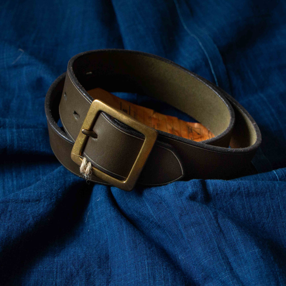 VASCO Leather Garrison Belt Olive