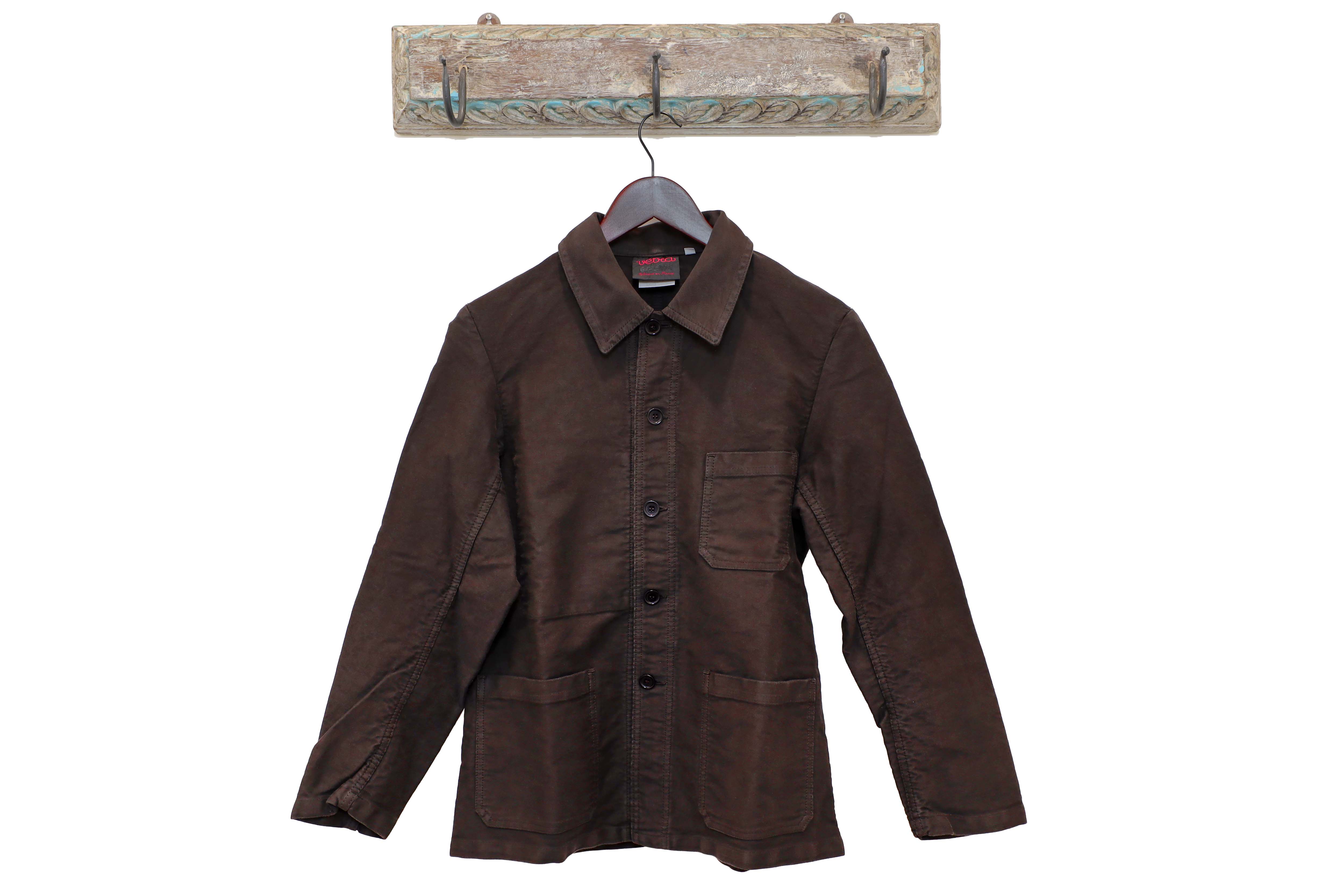 【VETRA】WOOL FRENCH WORK JACKET Vetra's Hydrone Blue French Workwear Jacket is a Cost Per