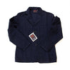 Vetra Navy Brushed Canvas French Chore Blazer