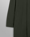 【WAX London】Navarino Mac 防潑水布料 中長版大衣 灰綠色