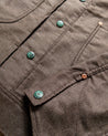 【WYTHE】Japanese Moleskin Wabash Stripe Ranch Jacket Espresso Brown