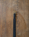 【WYTHE】Western Tooled Leather Belt - Black 