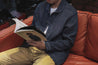 【BZEN】M.3049-MATTY INDIGO DOBBY WEAVE REGULAR FIT 2 POCKET BLAZER-E0 INDIGO 