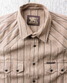 【Indigofera】DOLLARD LINEN/COTTON STRIPE SHIRT / 棉麻混紡經典西部襯衫