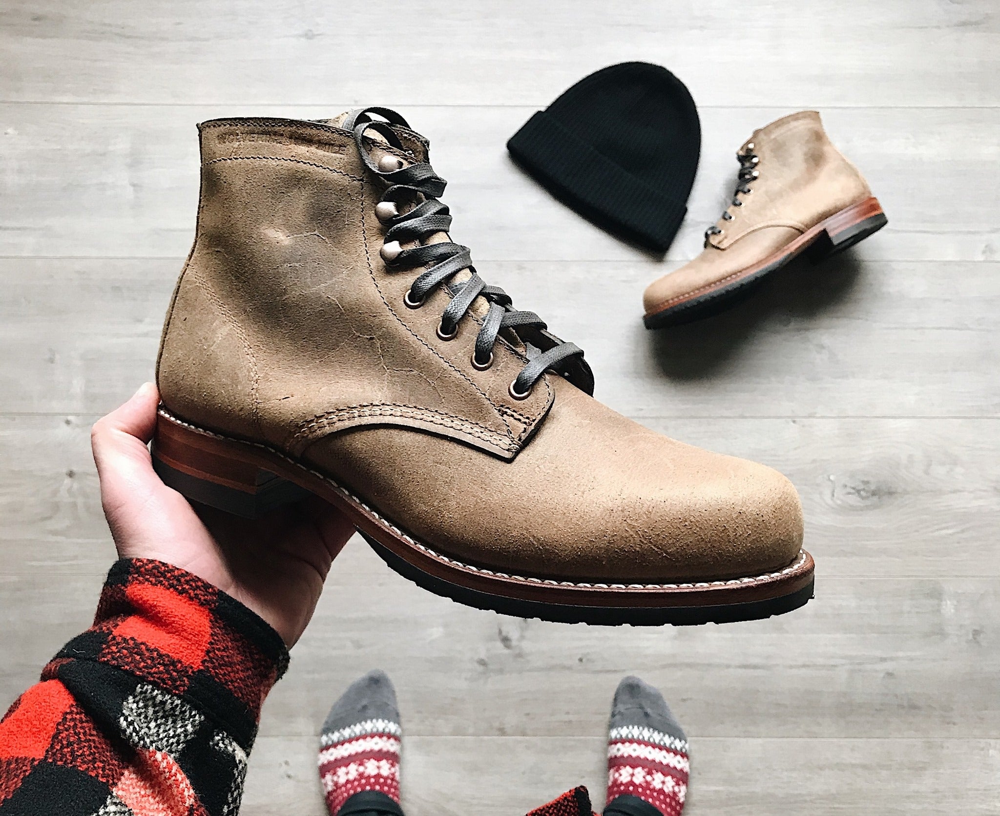 Wolverine 1000 Mile】 Rough Out -Toe Classic Boot roughout – Blue