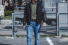 Dehen 1920 Varsity Jacket Black Black Leather