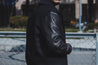 【Dehen 1920】Varsity Jacket Black / Black Leather