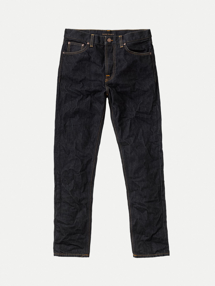【Nudie Jeans】Steady Eddie II Soaked Indigo 毛絮深染一洗修身錐形牛仔褲