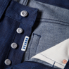 【Benzak Denim Developers】特殊火焰紋 經典上寬下窄 13oz / B-01 blue flame BT selvedge