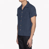 【Naked and Famous】Aloha Shirt Indigo Waffle