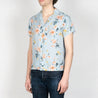 【Naked and Famous】Aloha Shirt Silky Flowers - Pale Blue