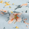 【Naked and Famous】Aloha Shirt Silky Flowers - Pale Blue