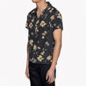 【Naked and Famous】Aloha Shirt Silky Flowers - Black／絲質夏威夷黑色花襯衫