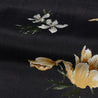 【Naked and Famous】Aloha Shirt Silky Flowers - Black／絲質夏威夷黑色花襯衫