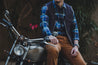 【Freenote】Teamster Bedford Vest Alpaca Linning Navy / 德福甲板布料 羊駝毛內裡 騎士背心
