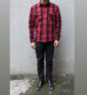 【Indigofera】Norris Check Flannel Selvage Shirt / 日本布邊 法蘭絨衫 硫化染 紅黑格紋
